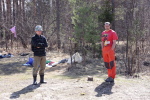 Илья и Ираклий наблюдают за неудачной операцией спасения палатки02.05.2009 10:56:57